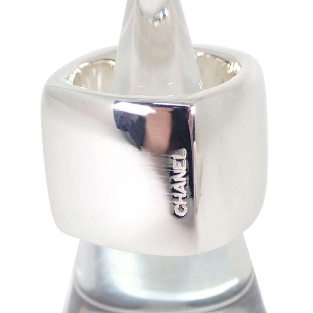 Chanel Band Ring Sterling Silver #266413C82B